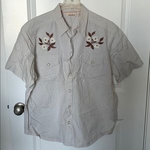DKNY Short Sleeve Button Down Shirt